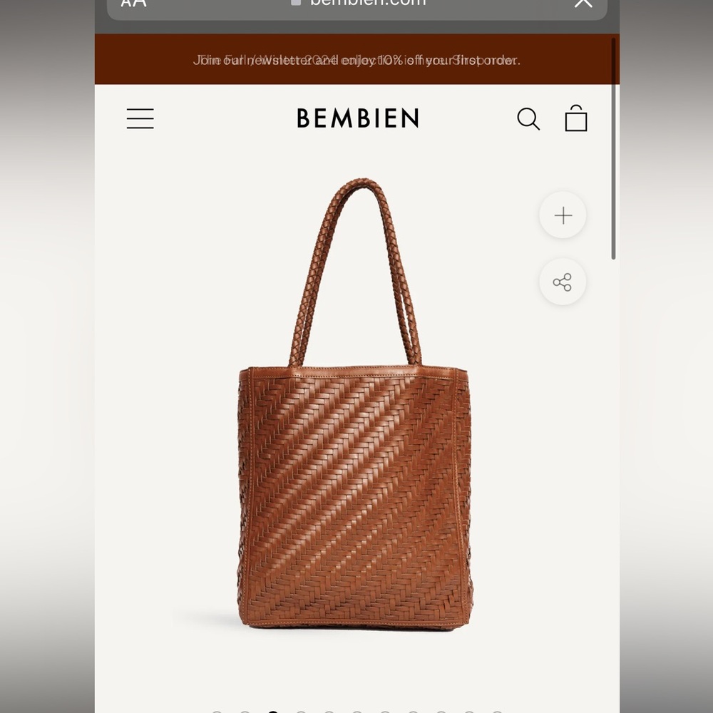 BEMBIEN LE TOTE in color SIENNA